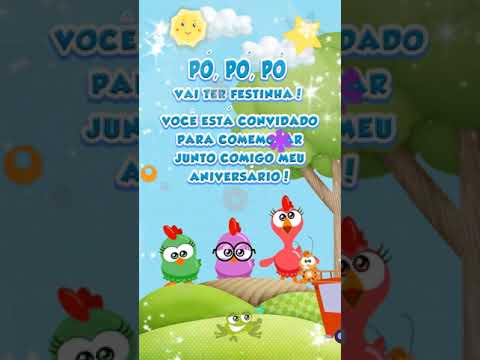 Convite Animado Galinha Pintadinha Mini (3 Fotos)