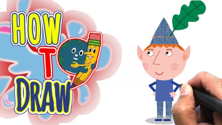 Drawing BEN AND HOLLY CHARACTERS EASY | BEN | Easy Things to Draw | Coloring Page | DrawingwithKIDS