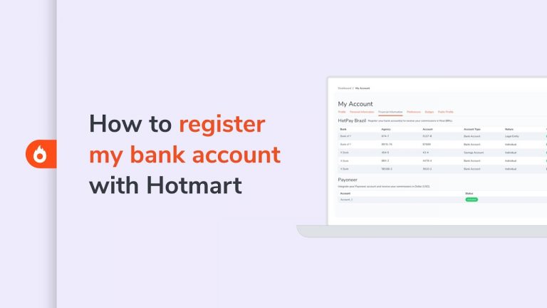 How to register my bank account with Hotmart | Hotmart Help Center