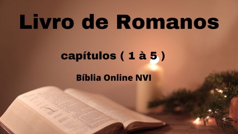 !!!! IMPERDÍVEL !!!!  Livro de Romanos: capítulos  ( 1 à 5 ), Bíblia Sagrada , Bíblia Online NVI .