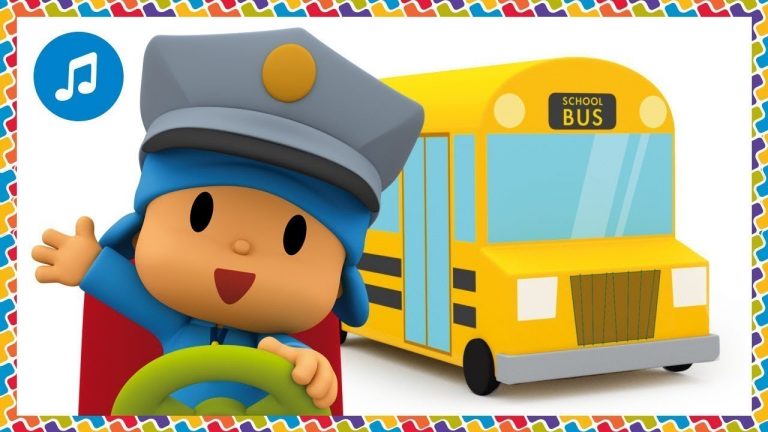 🚌 MÚSICA INFANTIL do POCOYO – As rodas do ônibus | Karaoke e desenhos animados para Crianças