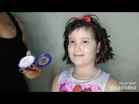 Maquiagem infantil – Branca de Neve