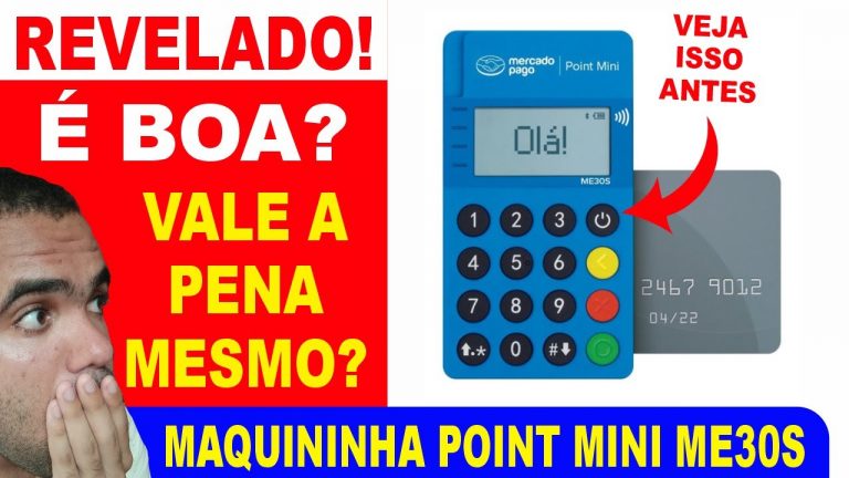 Maquininha Point Mini Mercado Pago ME30S é boa? Maquina de cartão Point Mercado Pago