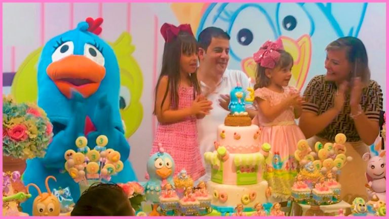 Meu aniversário da Galinha Pintandinha de 3 anos – Jéssica Godar e Laurinha e Helena e Gabriel