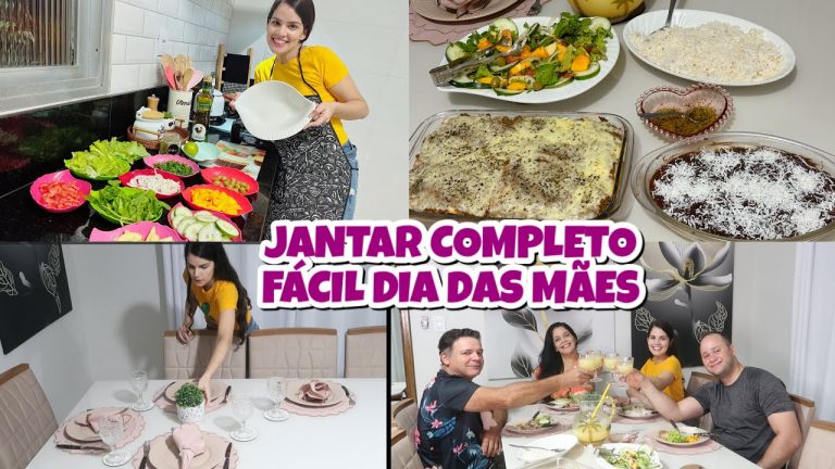 SUGESTÃO: JANTAR COMPLETO + SOBREMESA PRO DIA DAS MÃES | Feat Lais Veloso e Leidi Aguilar