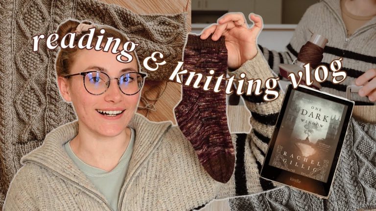 cozy reading & knitting vlog ☕️🧦📖 my kindle unlimited TBR, sock knitting, aussie winter