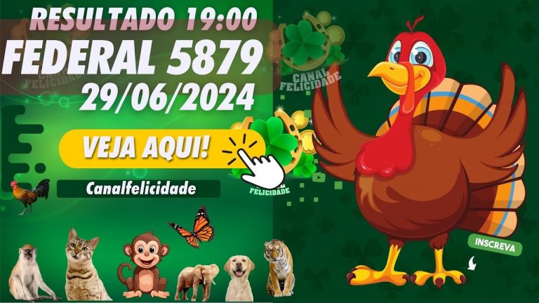 🔴 LOTERIA FEDERAL DO BRASIL  extração 5879 – JOGO DO BICHO  – Live  29/06/2024 – Resultados ao vivo