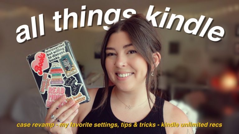i'm a kindle girlie ✨ my favorite tips & tricks, bookish stickers & browsing kindle unlimited