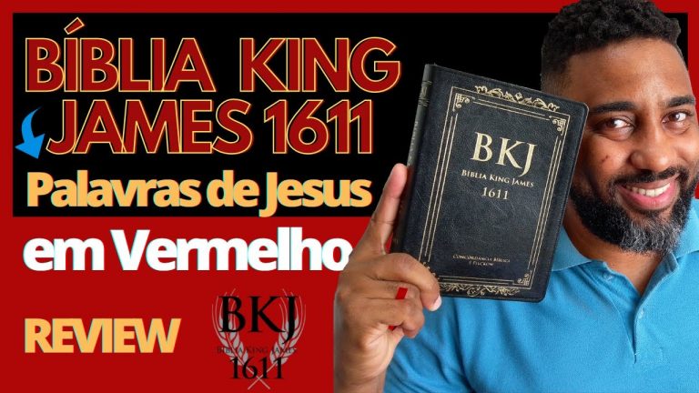 🔴 BÍBLIA KING JAMES 1611 COM CONCORDÂNCIA E PILCROW – Palavras Jesus em Vermelho | Flávio Sacramento