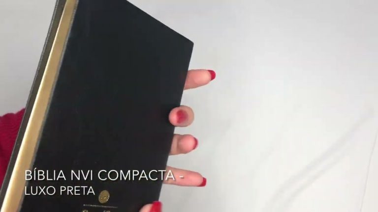 Bíblia NVI Slim – Compacta Luxo Preta | Livraria 100% Cristão