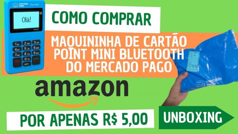 Como comprar maquininha de cartão Point Mini NFC Bluetooth do Mercado Pago na Amazon por apenas R$ 5