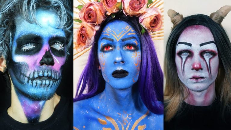 Ideias de maquiagem para o  Halloween ou festas / Halloween Makeup Tutorial Compilation