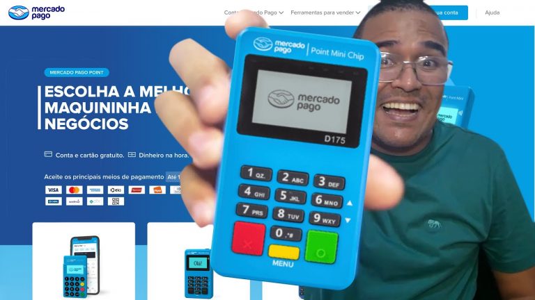 Maquininha Mercado Pago, Point Mini Chip!