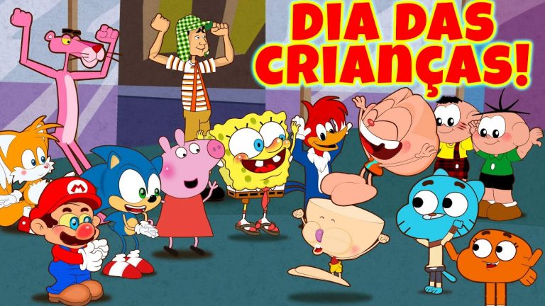 Mongo e Drongo Especial de Dia das Crianças – Desenho animado com Sonic, Mario, Bob Esponja, Picapau