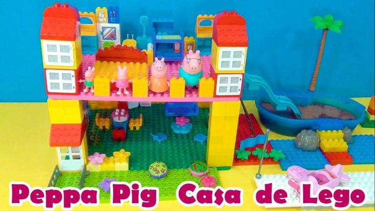 Peppa Pig Casa de Lego com Toboágua! Peppa Pig Lego House with waterslide! #peppapig  #lego #peppa