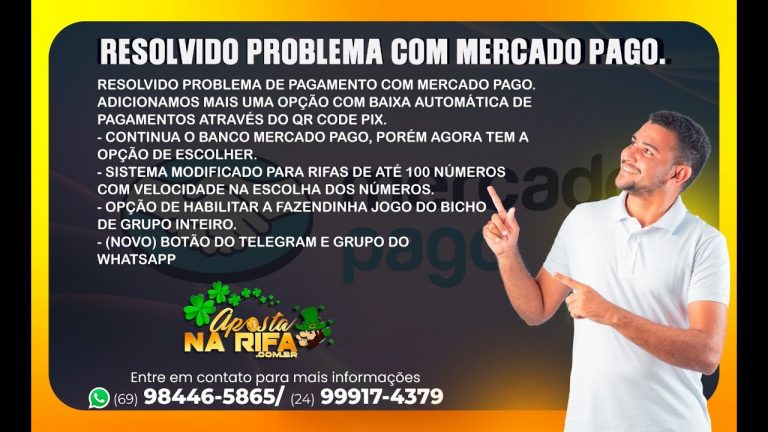 Resolvido problema com Mercado Pago.