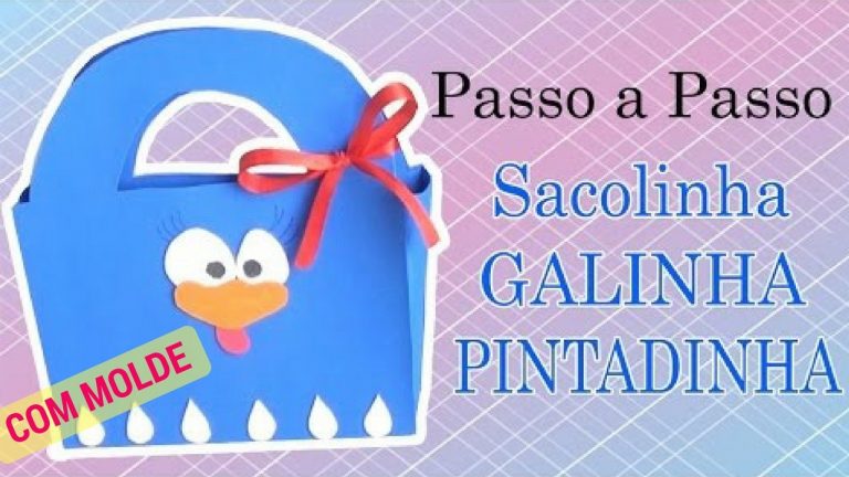 Sacolinha Surpresa de EVA Galinha Pintadinha ( Com Molde Disponivel ) | Gabi Moraes
