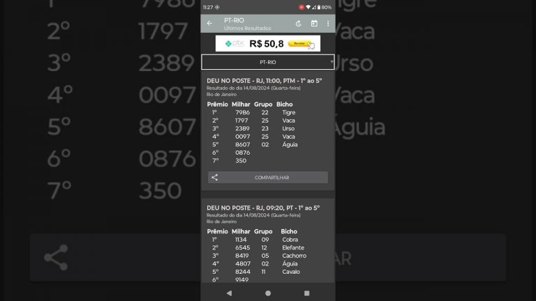 🍀 RESULTADO DO JOGO DO BICHO PTM RIO DAS 11 HORAS DE HOJE DIA 14.08.24 🍀