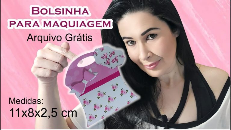 Presente dia das mães: bolsinha para maquiagem | Arquivos Grátis #videorápido 7