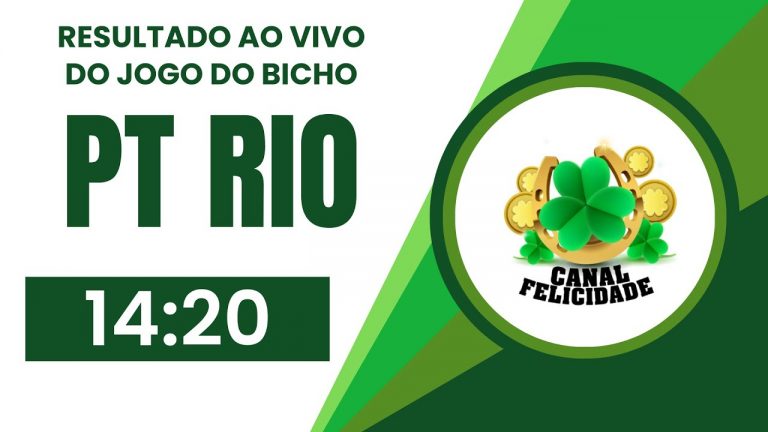 🍀 Resultado da PT Rio 14:20 –_ Resultado do Jogo do Bicho ao vivo  Hoje 17/08/2024