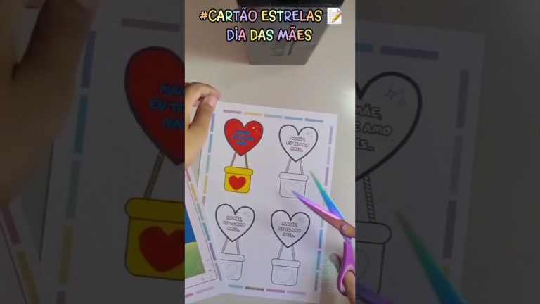 #Cartão Estrelas – Dia das Mães. #viral #vídeoviral #atividades #professora #professoracriativa