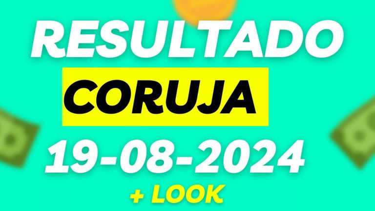 Jogo do bicho ao vivo – Resultado – CORUJA 19_08_2024