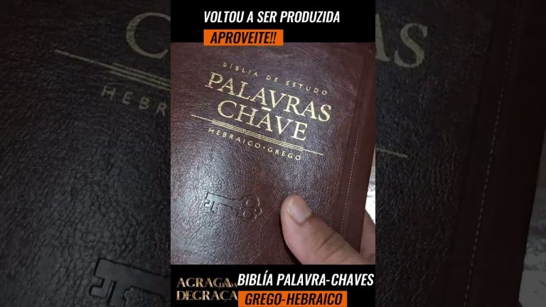 A BIBLIA DE ESTUDO PALAVRAS CHAVE HEBRAICO GREGO VOLTOOUU!!!