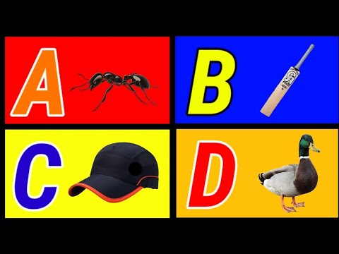 A For Ant & Apple | ABC Alphabet Songs with Sounds for Children | rhymes