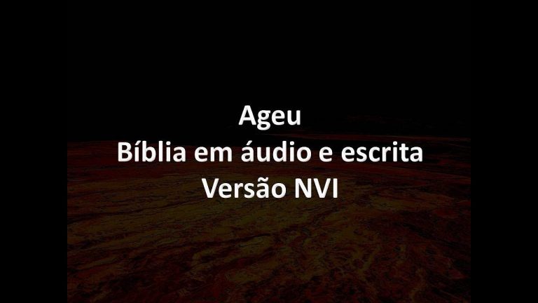 Ageu Completo – Bíblia em áudio e escrita – Versão NVI