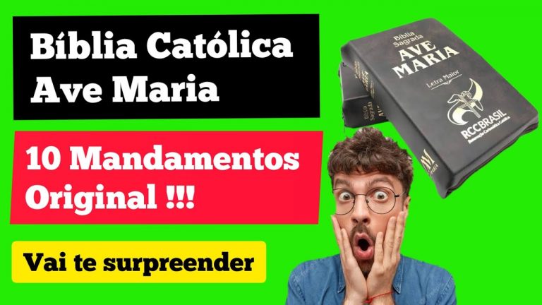 Bíblia Ave Maria Católica 10 Mandamentos Original