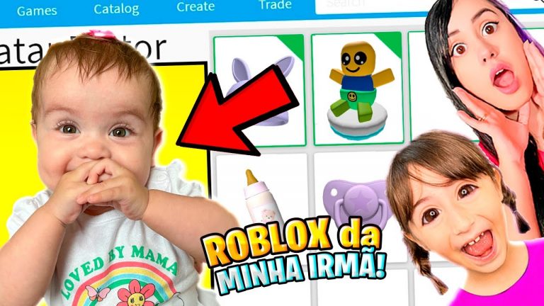 CRIEI uma CONTA no ROBLOX para MINHA FILHA HAILEY! Roblox