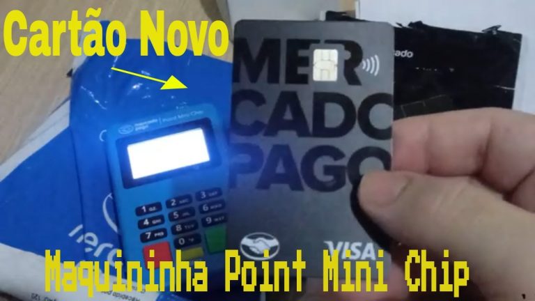 Cartão novo do mercado pago e maquininha point mini chip novidades atualizada.