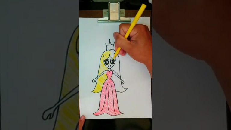 Como desenhar uma princesa linda #shorts