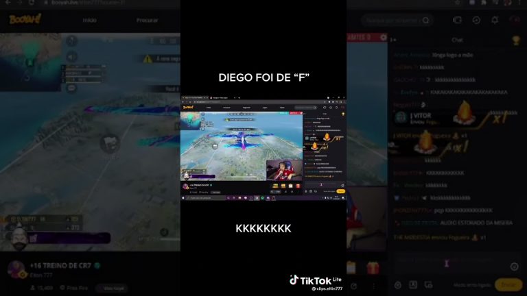 DIEGO FOI DE “F” NA LIVE DO ELTIN