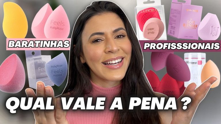 ESPONJINHA DE MAQUIAGEM: PROFISSIONAL x BARATA – Qual a melhor? + Dicas de uso | Make com Lari