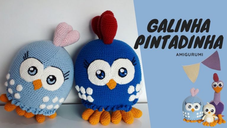 GALINHA PINTADINHA MINI em AMIGURUMI [PASSO A PASSO COMPLETO]