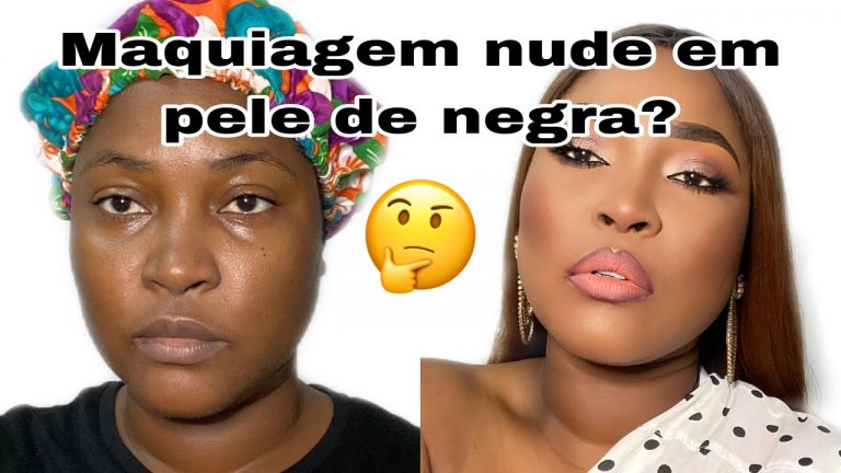 INCRÍVEL MAQUIAGEM TRANSFORMAÇÃO 🫣😱 MAKE NUDE 🔥 NATURAL PARA PELE NEGRA, BOMBA 💣