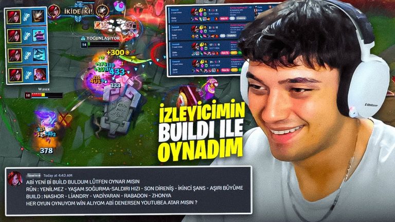 İZLEYİCİMİN SÖYLEDİĞİ BUILD İLE MAÇ KAYBETMİYORUM😎