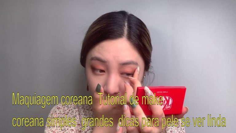 Maquiagem coreana  Tutorial de make coreana simples  grandes  dicas para pele se ver linda