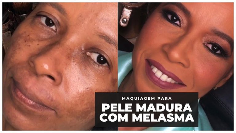 Maquiagem para pele madura com melasma