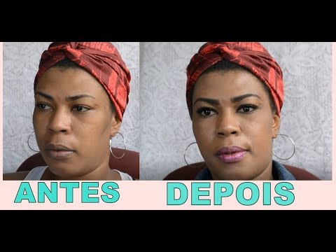 Maquiagem simples pele negra madura (iniciante) – (learning to makeup )