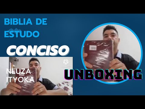 🟤🟢 Unboxing da biblia de estudo Conciso. Oração e intercessão.  Neuza ityoka.