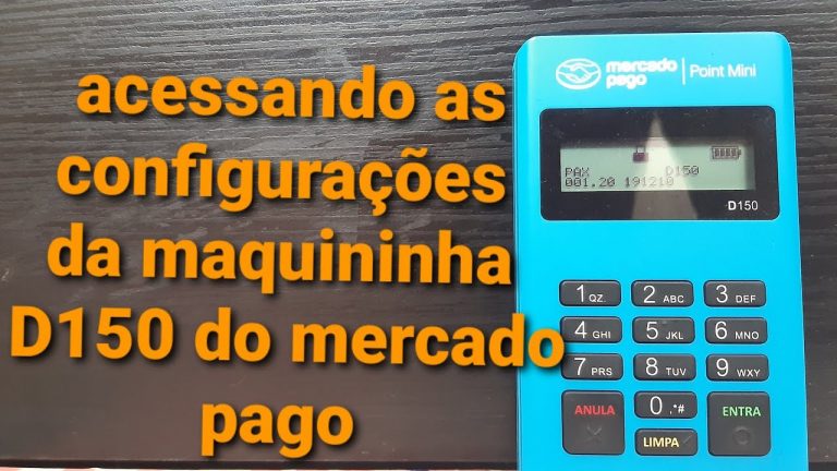 como entrar nas configurações da máquininha D150 do mercado pago