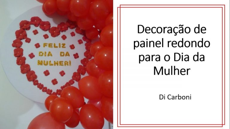 Decoração de painel redondo para o Dia da Mulher – DIY