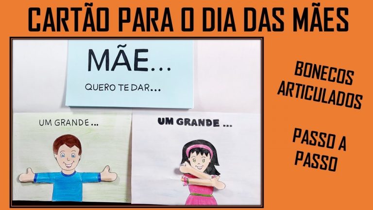 Cartão Dia das Mães – Passo a Passo – Bonecos Articulados