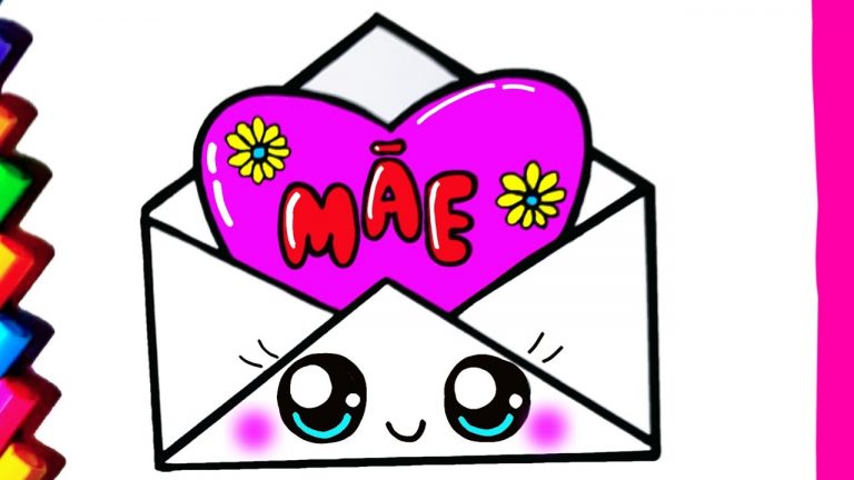 PARA O DIA DAS MÃES Como desenhar cartão Mother's Day Dibujos Kawaii Desenhos para Desenhar cut card