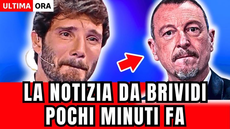 🔴 STEFANO DE MARTINO IN LACRIME: “AMADEUS MI HA DETTO…” LA NOTIZIA CHOC POCO FA