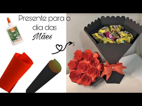 DIY: presente para o DIA DAS MÃES / BUQUÊ DE PAPEL