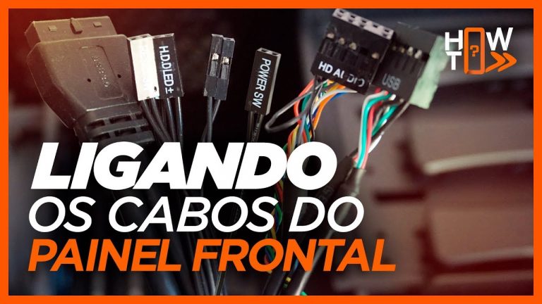 COMO CONECTAR OS CABOS DO PAINEL FRONTAL