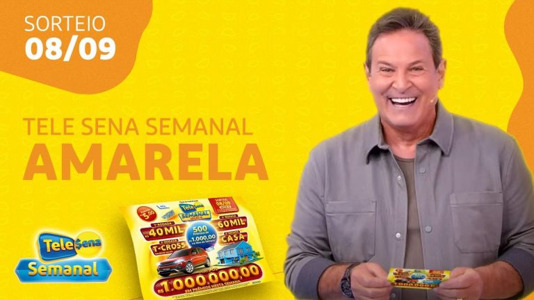 SORTEIO da TELE SENA SEMANAL AMARELA (08/09/2024)